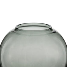 The Jacqueline Vase - Smokey Grey – glass decorative vase in smokey grey – product view 2
