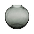 The Jacqueline Vase - Smokey Grey – glass decorative vase in smokey grey – product view 1