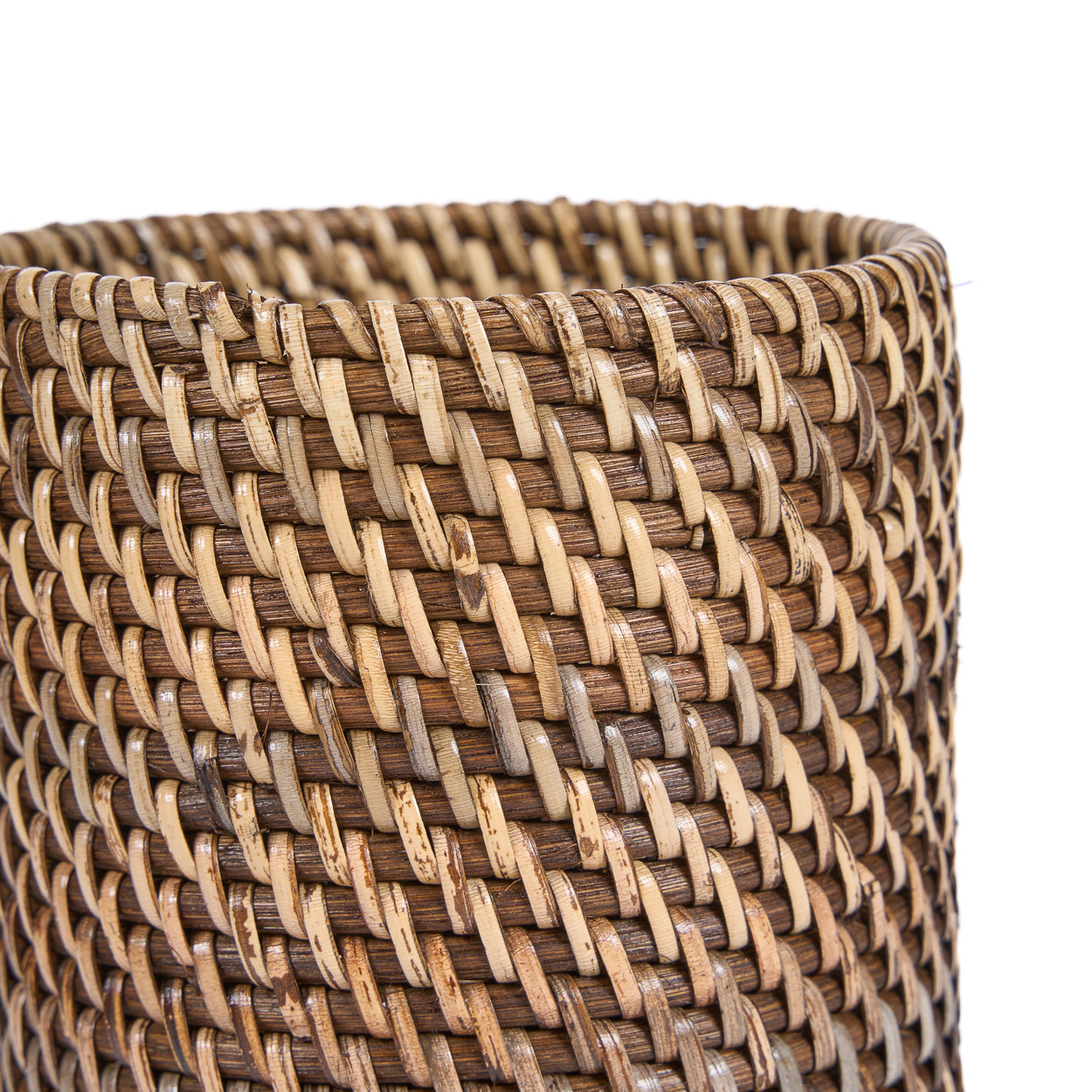 The Colonial Cutlery Holder - Natural Brown – rattan woven cutlery holder in brown – product view 3