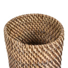 The Colonial Cutlery Holder - Natural Brown – rattan woven cutlery holder in brown – product view 2