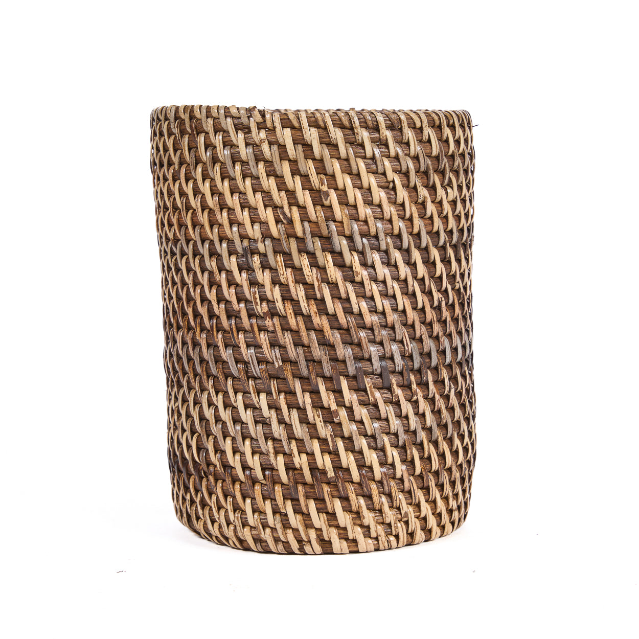The Colonial Cutlery Holder - Natural Brown – rattan woven cutlery holder in brown – product view 1