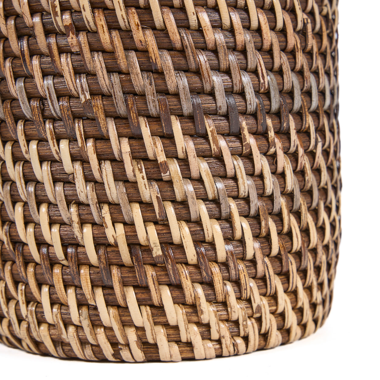 The Colonial Cutlery Holder - Natural Brown – rattan woven cutlery holder in brown – product view 4