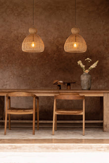 The Matcha Whisk Pendant - Natural - S in rattan — handmade luxury pendant lamp curated by Laiyahome — view 2