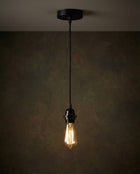 Fitting Lamps Ceiling - Black - 1 Fitting in cotton — handmade luxury ceiling light curated by Laiyahome — view 2