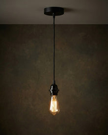 Fitting Lamps Ceiling - Black - 1 Fitting in cotton — handmade luxury ceiling light curated by Laiyahome — view 2