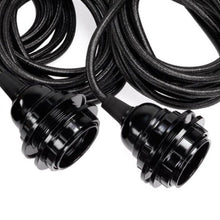 Fitting Lamps Ceiling - Black - 3 Fittings in cotton — handmade luxury ceiling light curated by Laiyahome — view 2