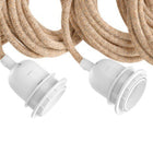 Fitting Lamps Ceiling - Natural White - 5 Fittings in cotton — handmade luxury ceiling light curated by Laiyahome — view 2