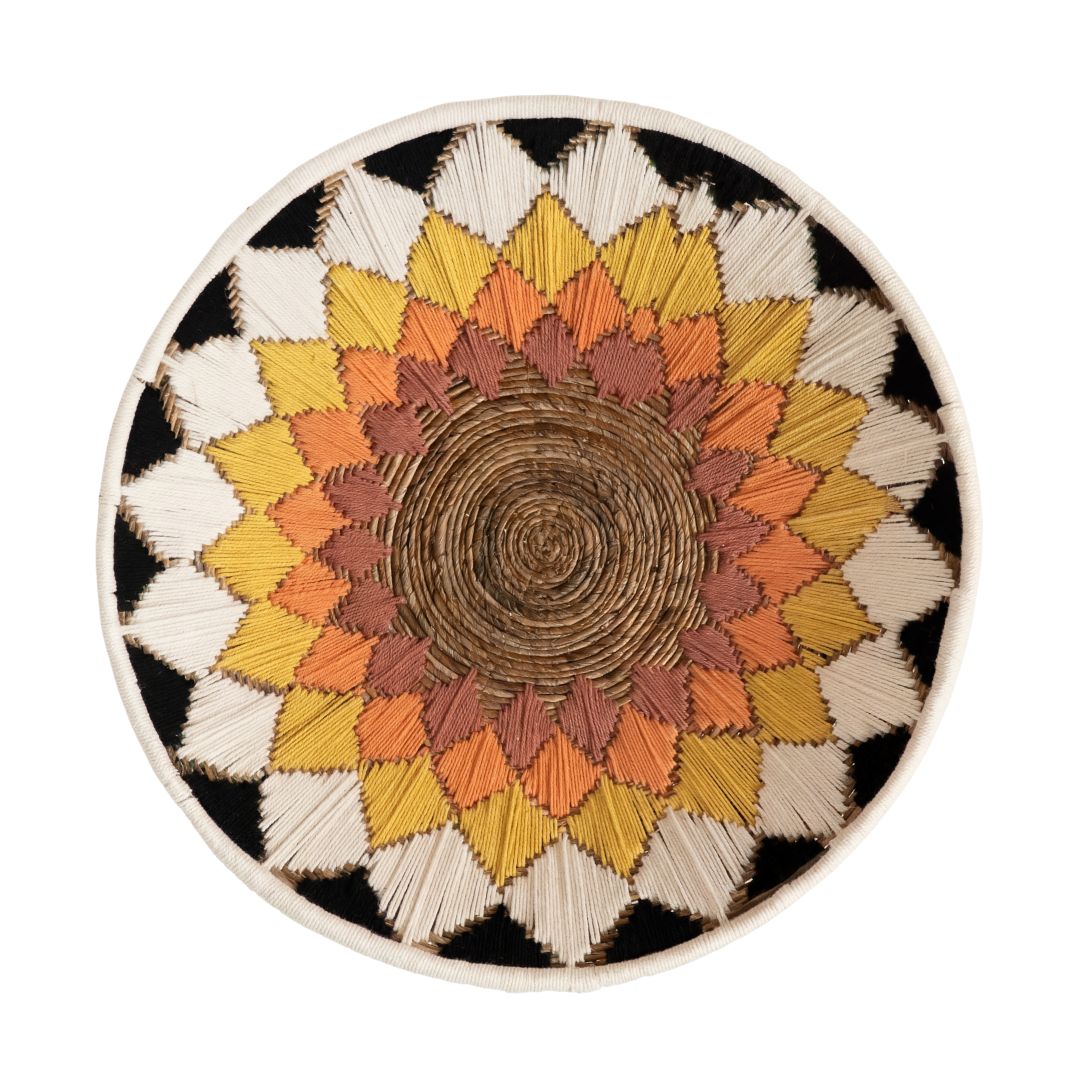 Kalimantan Wall Décor 4 - 76 cm – cotton textile wall décor in multicolour – product view 1