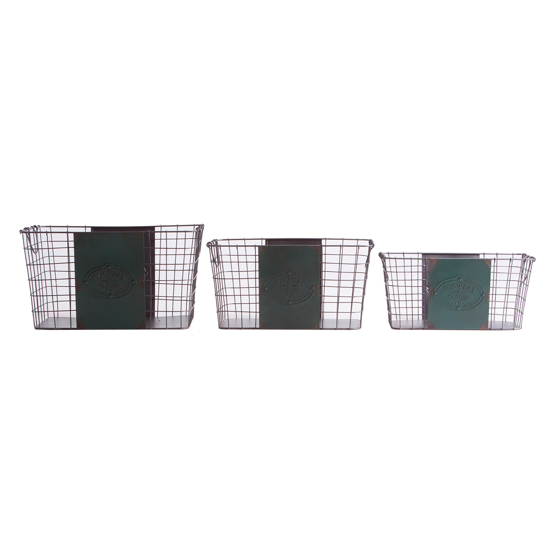 The Dashael Clothes Basket (Set of 3) — vintage decorative box in solid iron from Laiyahome