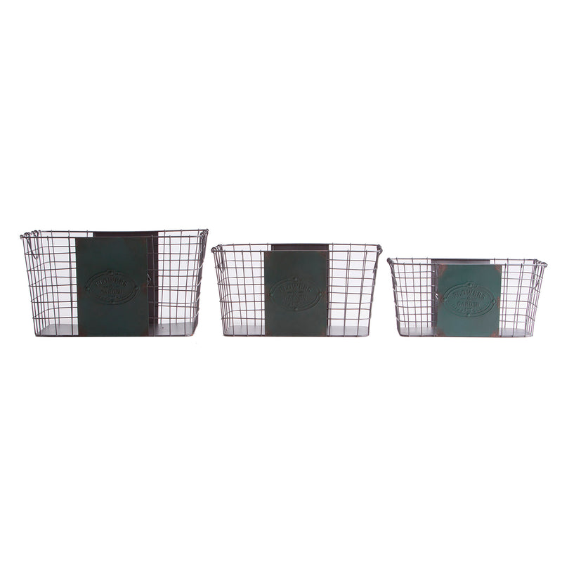 The Dashael Clothes Basket (Set of 3) — vintage decorative box in solid iron from Laiyahome