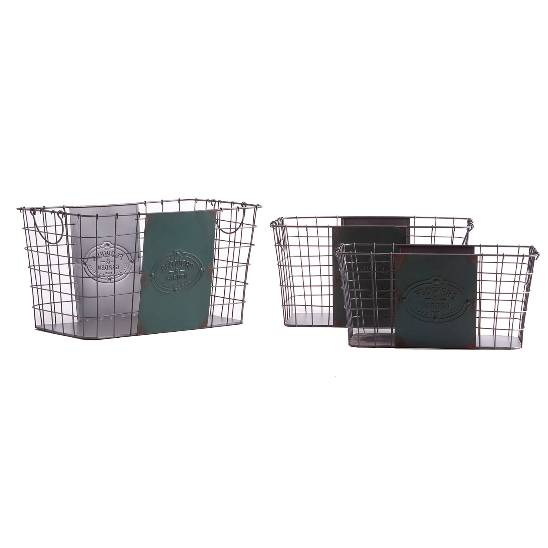 The Dashael Clothes Basket (Set of 3) — vintage decorative box in solid iron from Laiyahome