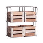 The Yeovil Bookcase — industrial accent piece in engineered wood with veneer finish from Laiyahome