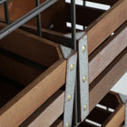 The Yeovil Bookcase — industrial accent piece in engineered wood with veneer finish from Laiyahome