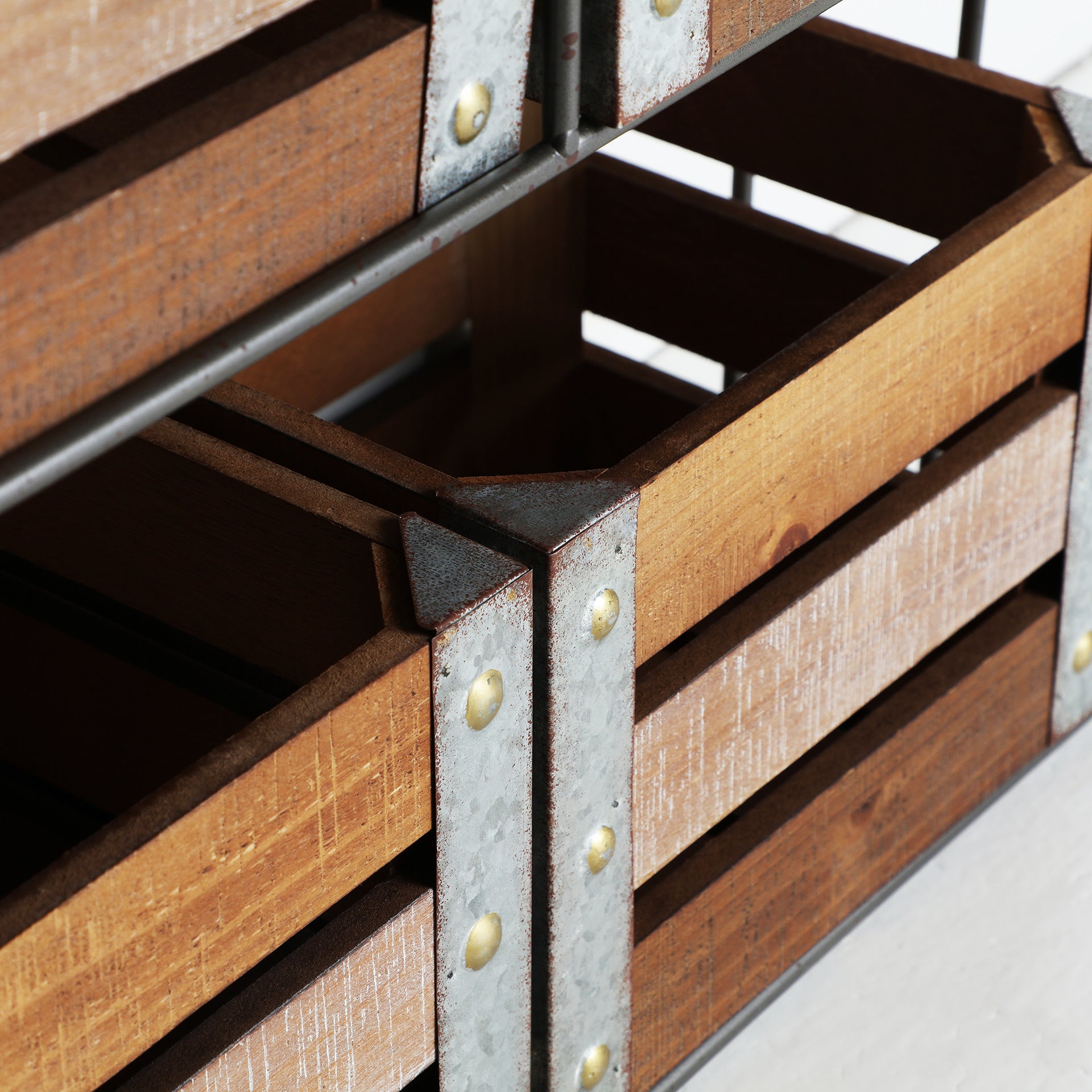 The Yeovil Bookcase — industrial accent piece in engineered wood with veneer finish from Laiyahome