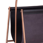 The Wohlen Magazine Rack — industrial accent piece in solid iron from Laiyahome