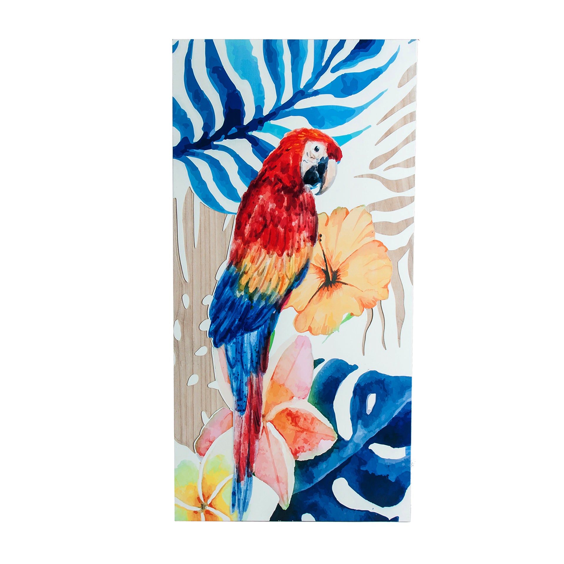 The Papagayo Canvas — vintage-modern wall art in pine wood from Laiyahome