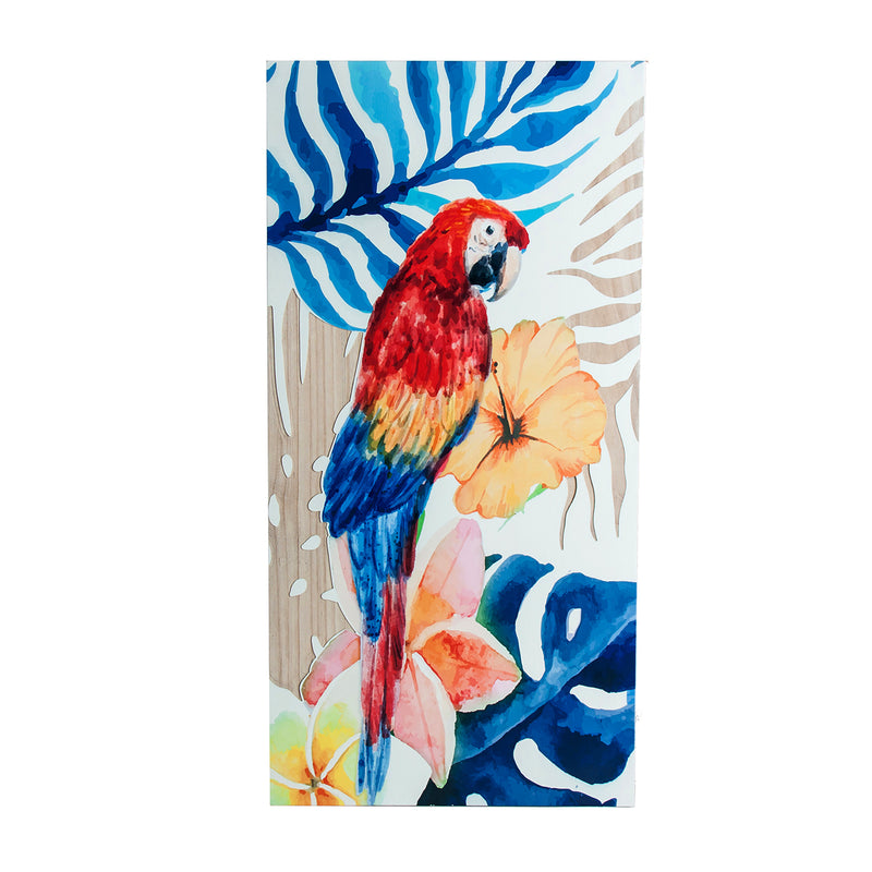 The Papagayo Canvas — vintage-modern wall art in pine wood from Laiyahome