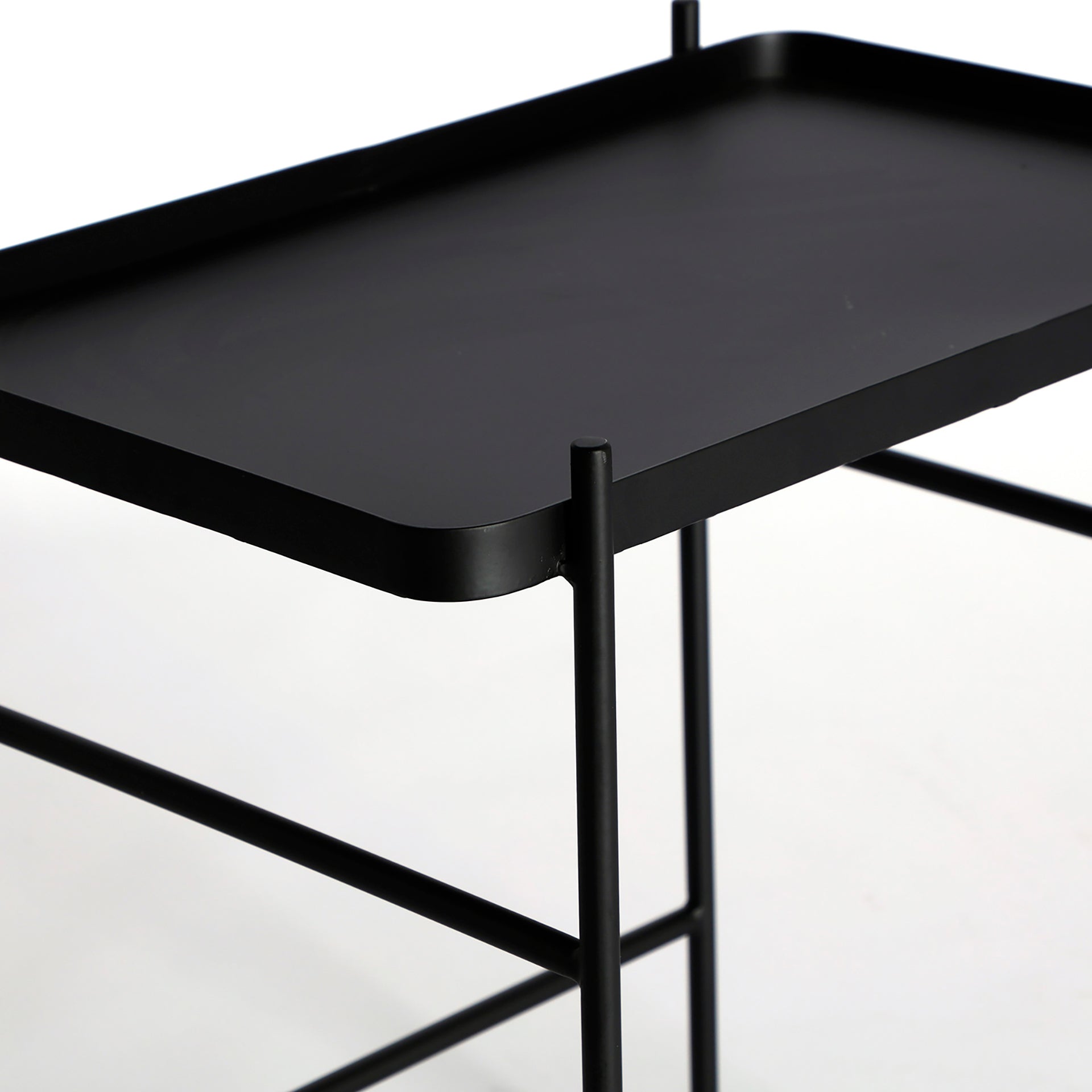 The Devich Side Table (Set of 2) — industrial side table in solid iron from Laiyahome