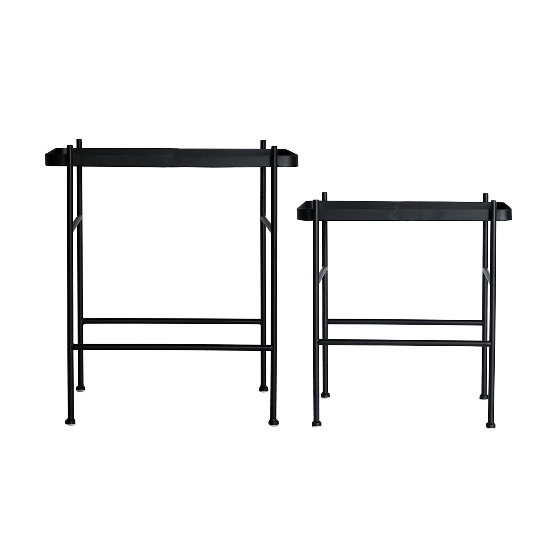The Devich Side Table (Set of 2) — industrial side table in solid iron from Laiyahome
