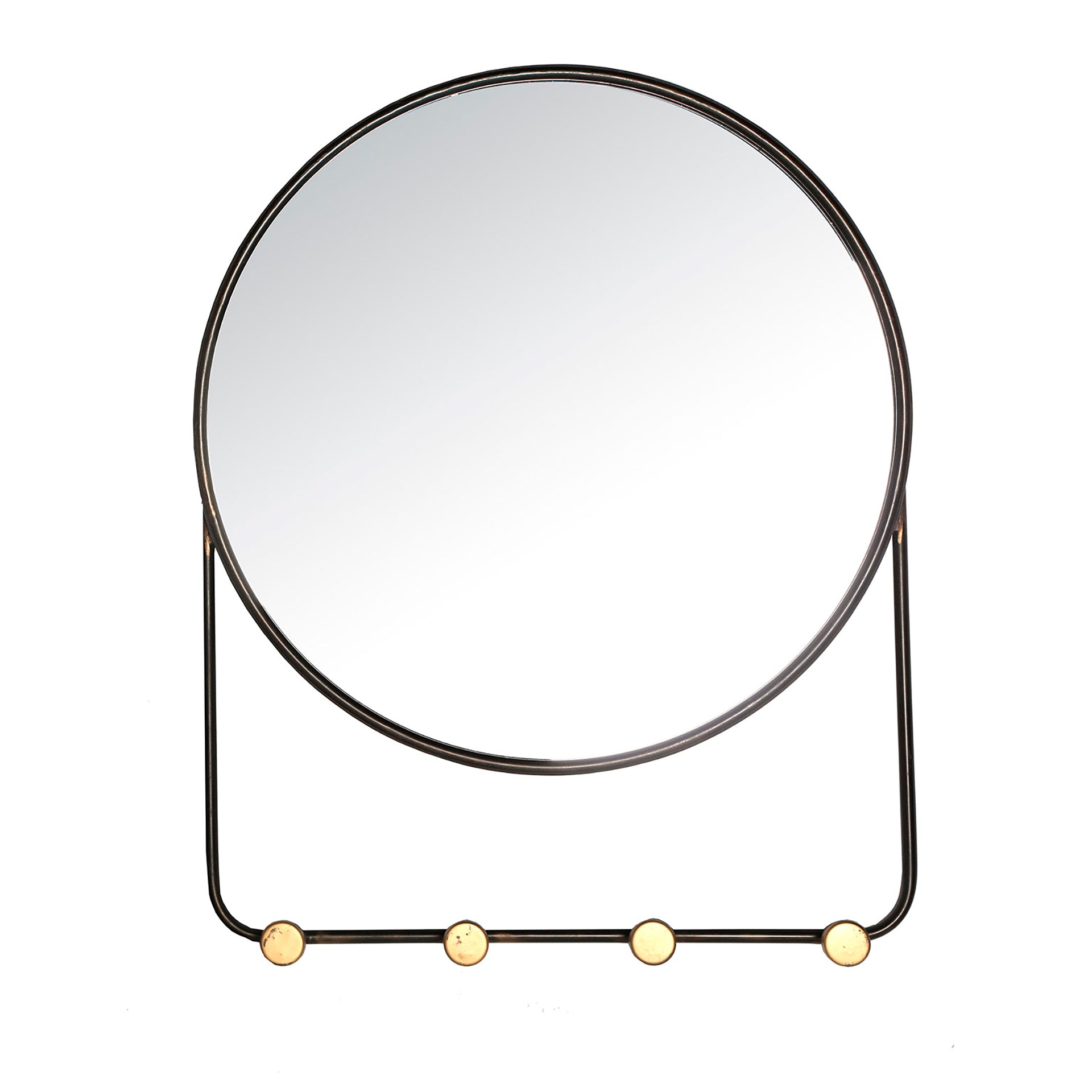 The Vische Mirror — industrial mirror in solid iron from Laiyahome