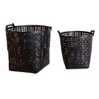 The Kaleshe Clothes Basket (Set of 2) — boho-modern basket in natural bamboo from Laiyahome