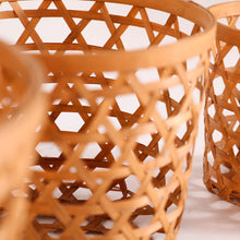 The Blaisen Clothes Basket (Set of 3) — boho-modern basket in natural bamboo from Laiyahome