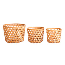The Blaisen Clothes Basket (Set of 3) — boho-modern basket in natural bamboo from Laiyahome