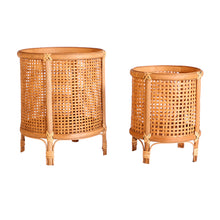The Arteaga Plant Pot (Set of 2) — boho-modern planter in natural bamboo from Laiyahome