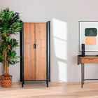 The Briec Wardrobe — industrial cabinet in solid fir wood from Laiyahome