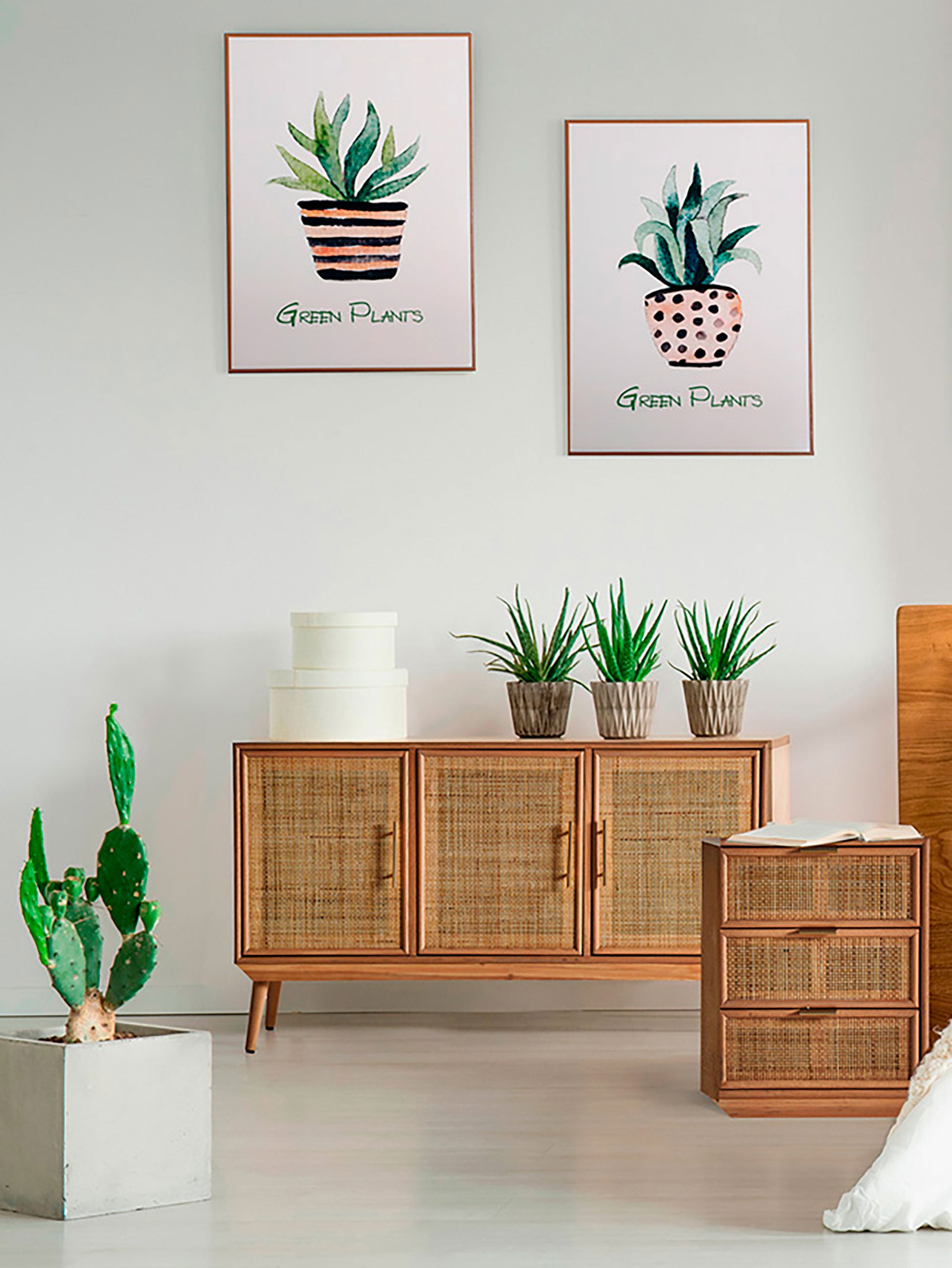 The Ela Wall Art (Set of 3) — vintage-modern wall art in methacrylate from Laiyahome