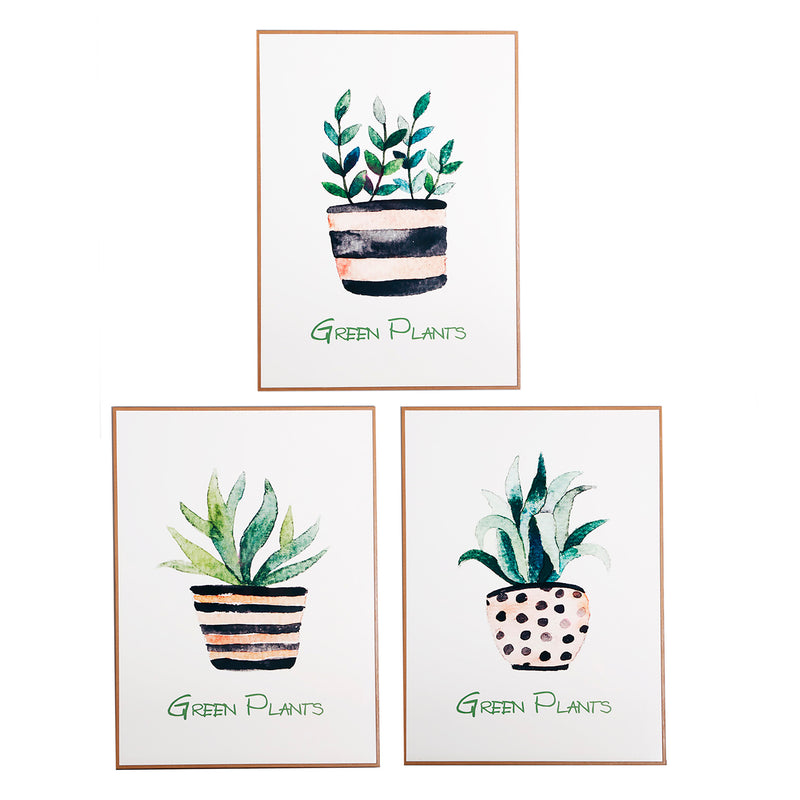 The Ela Wall Art (Set of 3) — vintage-modern wall art in methacrylate from Laiyahome