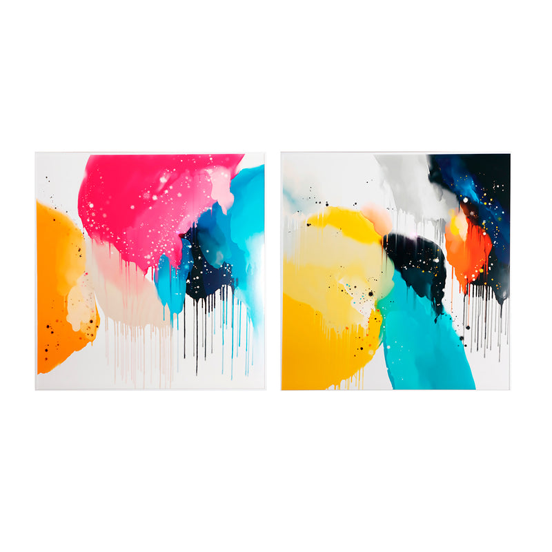 The Krysta Wall Art (Set of 2) — contemporary wall art in engineered wood with veneer finish from Laiyahome