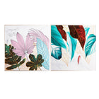 The Zali Wall Art (Set of 2) — vintage-modern wall art in engineered wood with veneer finish from Laiyahome