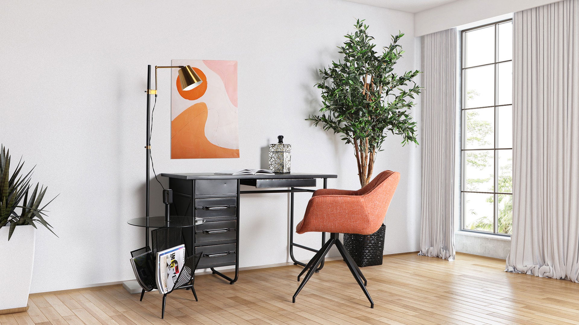 The Jula Canvas (Set of 2) — contemporary wall art in stretched canvas from Laiyahome