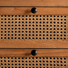 The Zetel Sinfonier Chest Of Drawers — contemporary tallboy chest in engineered wood with veneer finish from Laiyahome