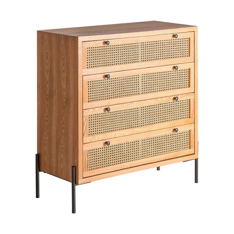 The Zetel Chest Of Drawers — contemporary chest of drawers in engineered wood with veneer finish from Laiyahome