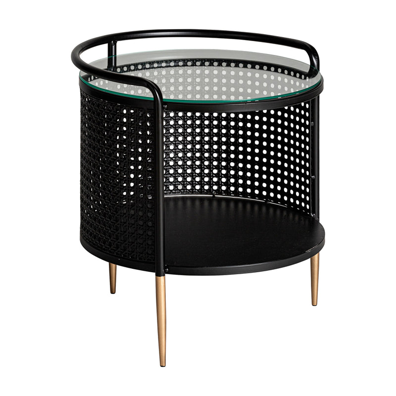The Fussen Side Table — Art Deco side table in solid iron from Laiyahome