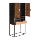 The Longford Wardrobe — industrial bar piece in solid fir wood from Laiyahome