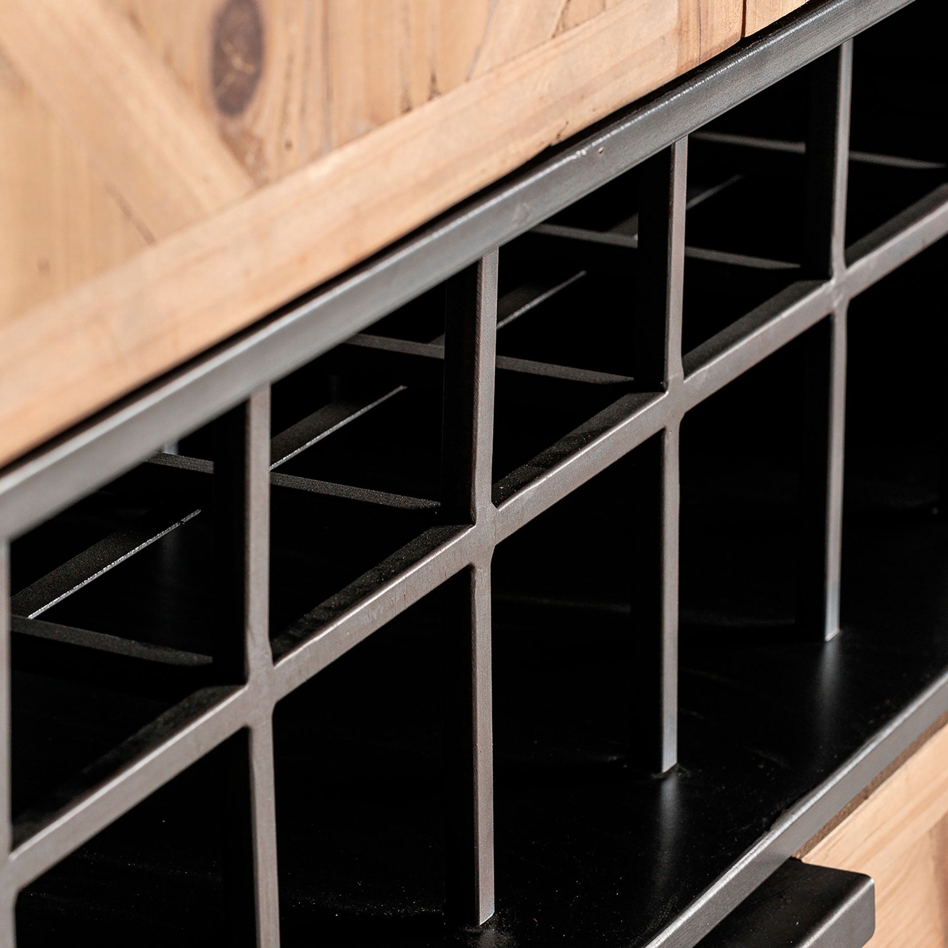 The Longford Wardrobe — industrial bar piece in solid fir wood from Laiyahome