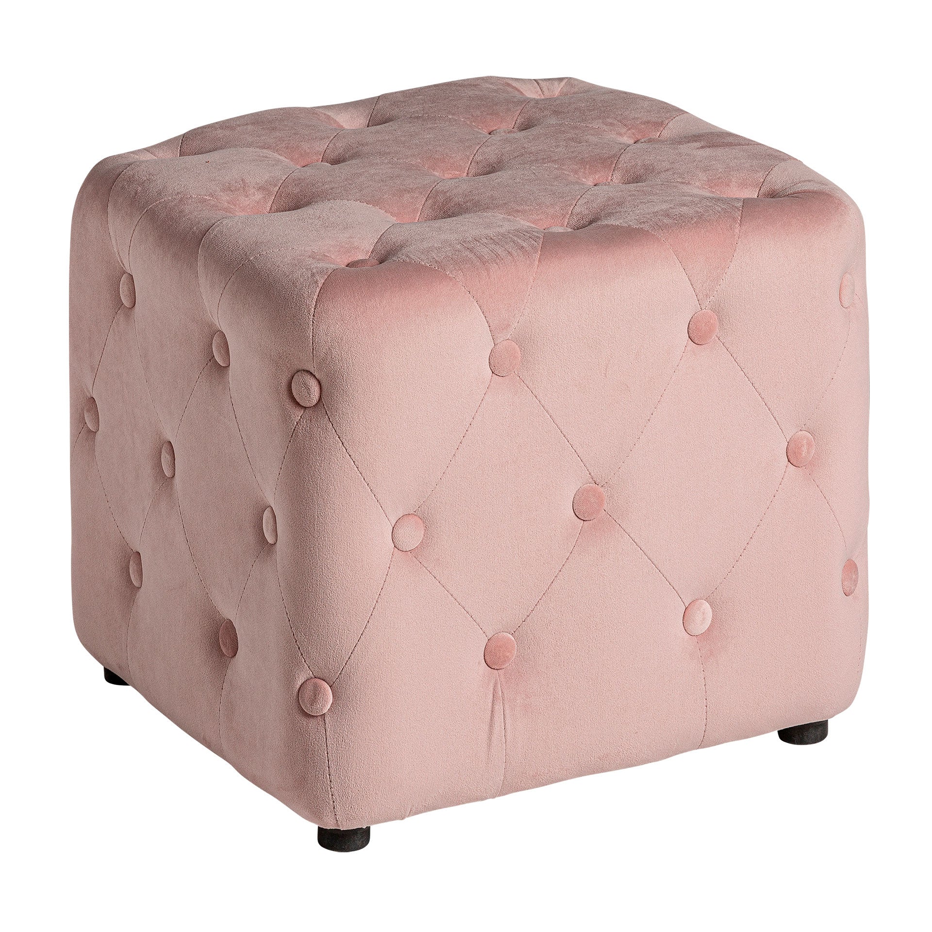 The Bougue Footrest — Art Deco pouffe in high-performance polyester from Laiyahome