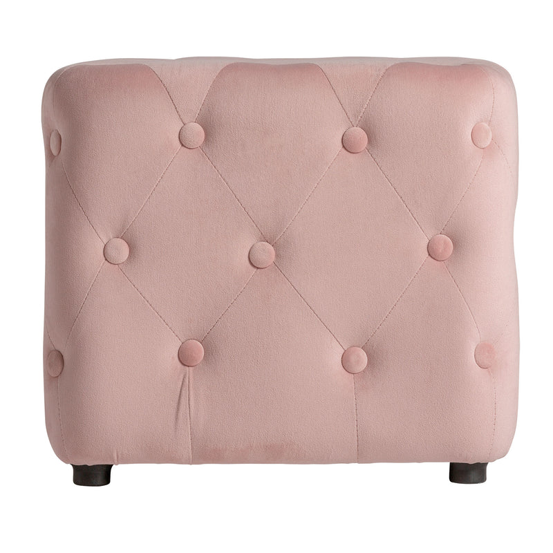 The Bougue Footrest — Art Deco pouffe in high-performance polyester from Laiyahome