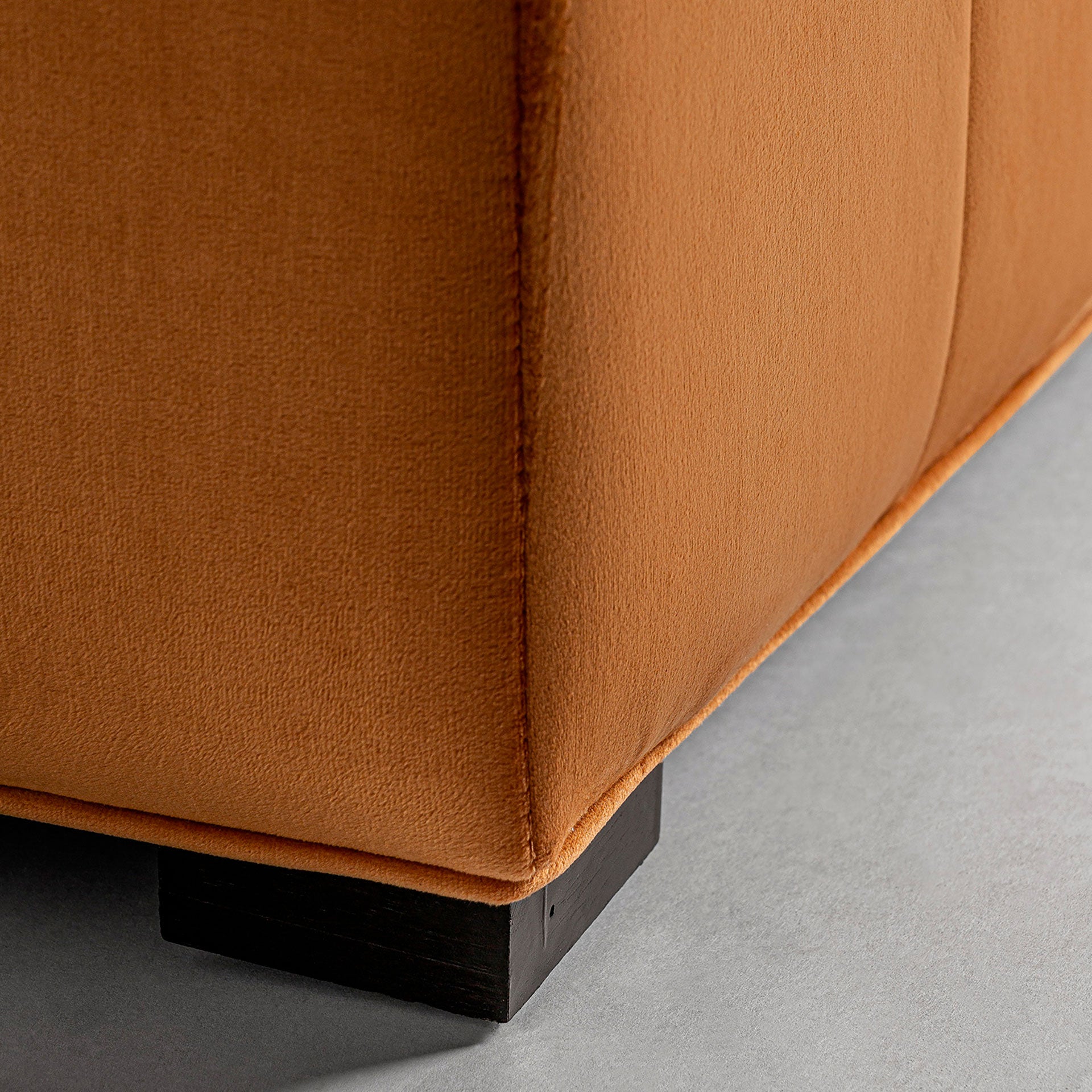 The Geloux Footrest — colonial-modern pouffe in high-performance polyester from Laiyahome