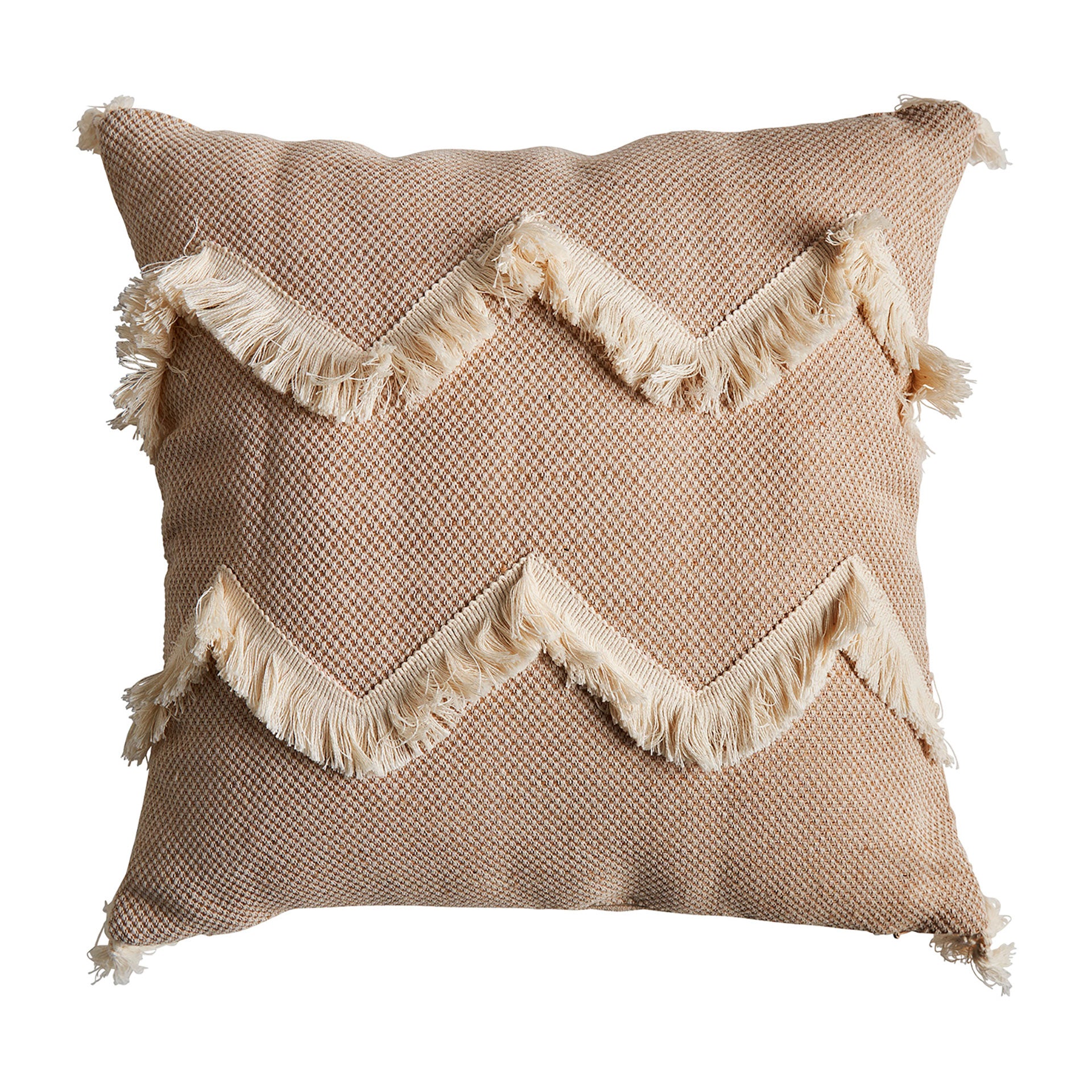 The Teosk Cushion — contemporary cushion in natural jute from Laiyahome