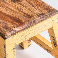 The Buzet Footrest — playful contemporary pouffe in mahogany wood from Laiyahome