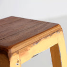 The Sauris Footrest — global-modern pouffe in mahogany wood from Laiyahome