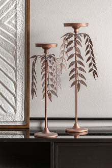 The Palmera Lucerna Candelabra — Art Deco candle holder in solid iron from Laiyahome