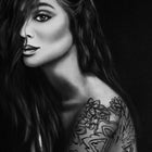 The Hina Canvas — contemporary wall art in stretched canvas from Laiyahome