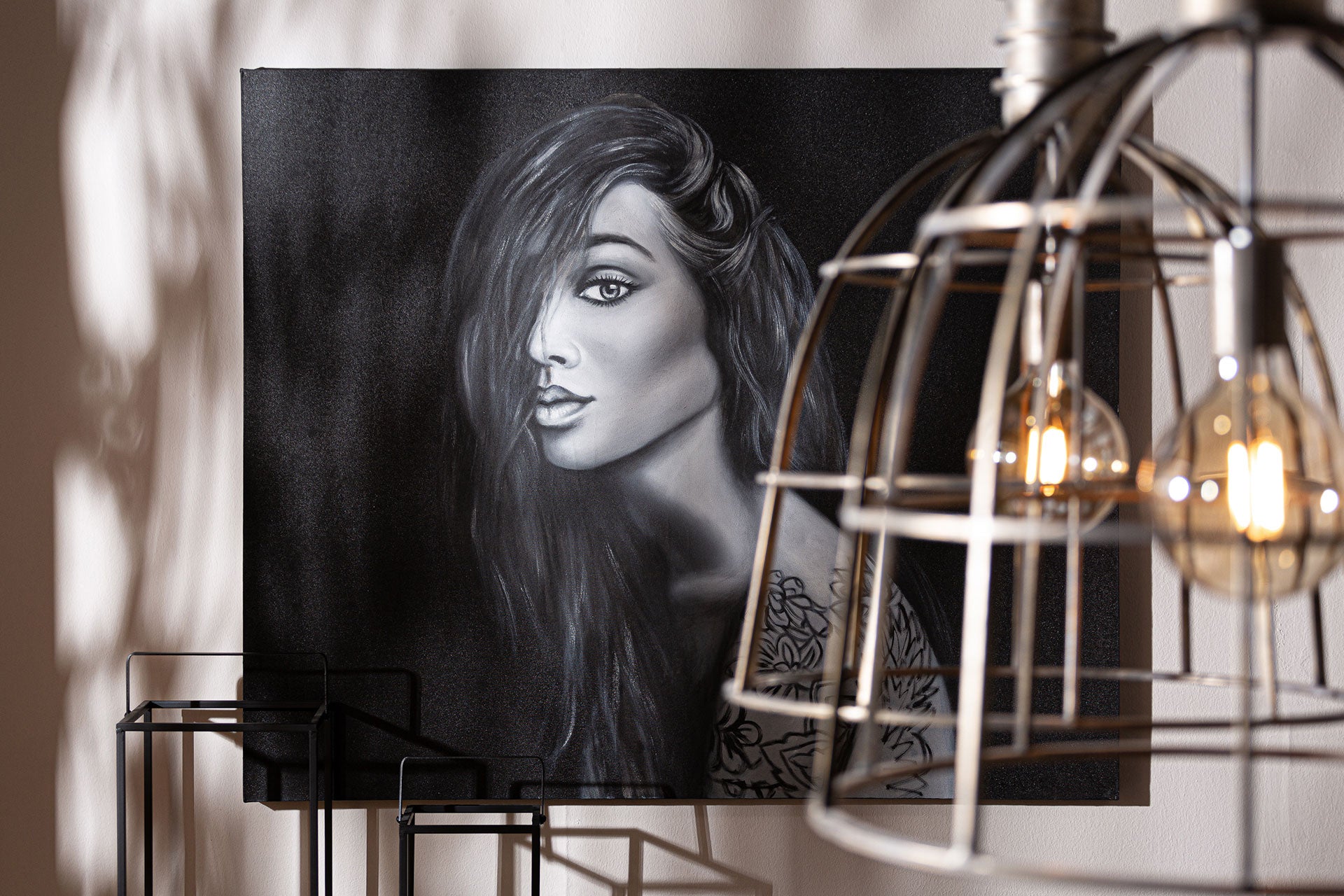 The Hina Canvas — contemporary wall art in stretched canvas from Laiyahome