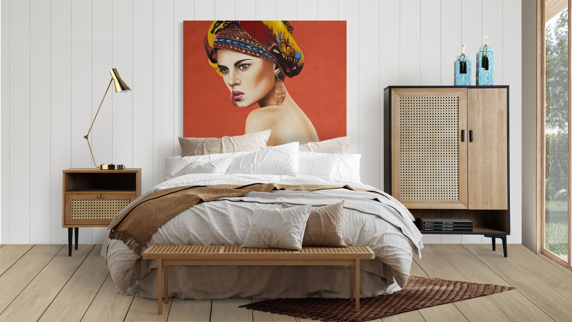 The Yua Canvas — contemporary wall art in stretched canvas from Laiyahome