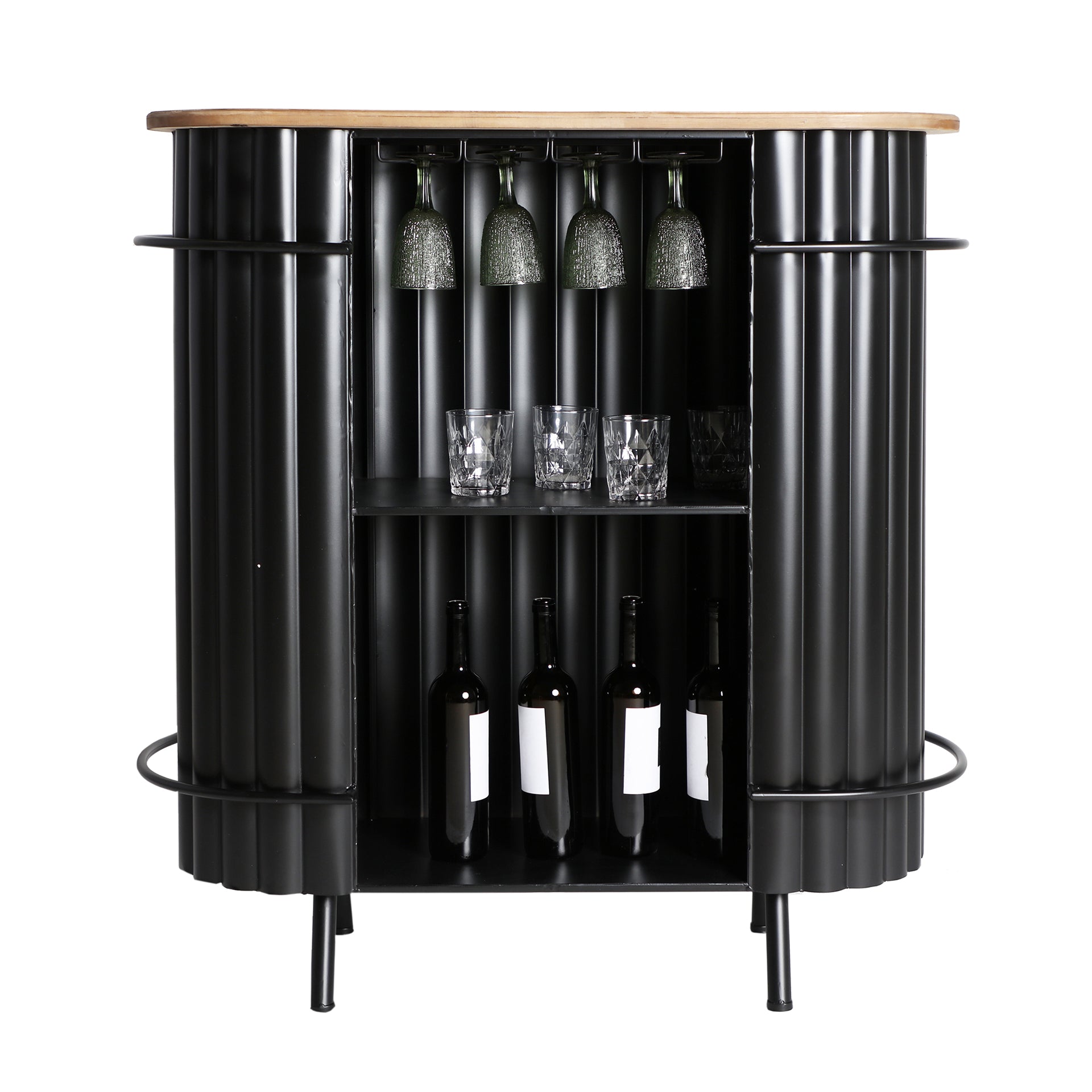 The Meysse Bar Counter — industrial bar piece in oak wood from Laiyahome